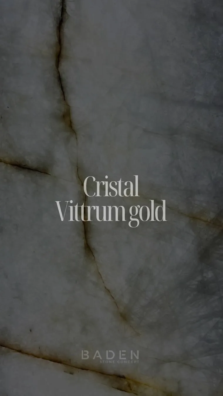Chapa de Quartzito Cristal Vittrum Gold